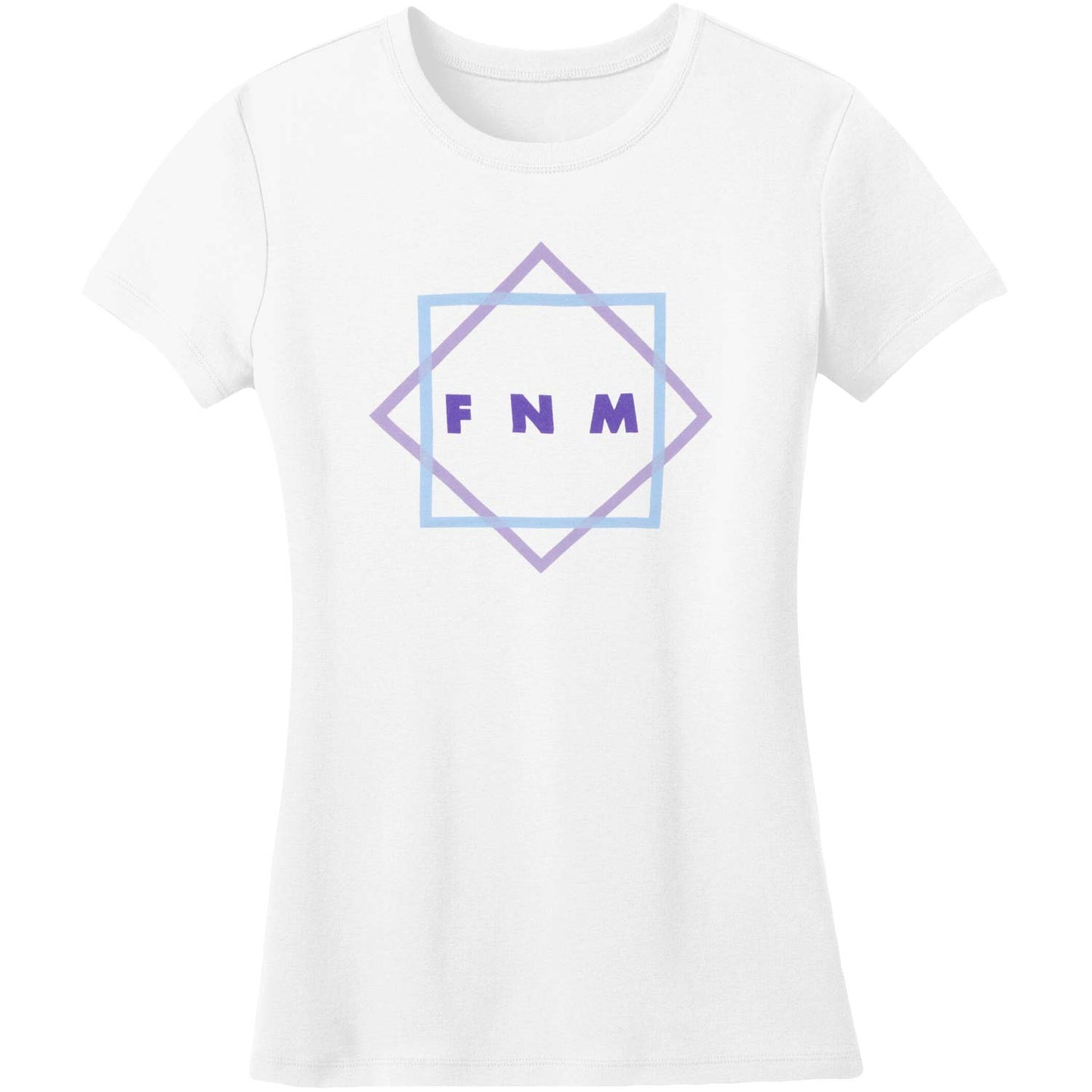 Girl's Multi-color Star on White Soft Junior Top