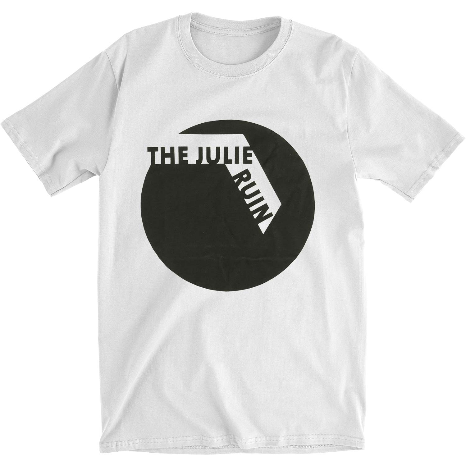 Black Circle [WHITE] Slim Fit T-shirt