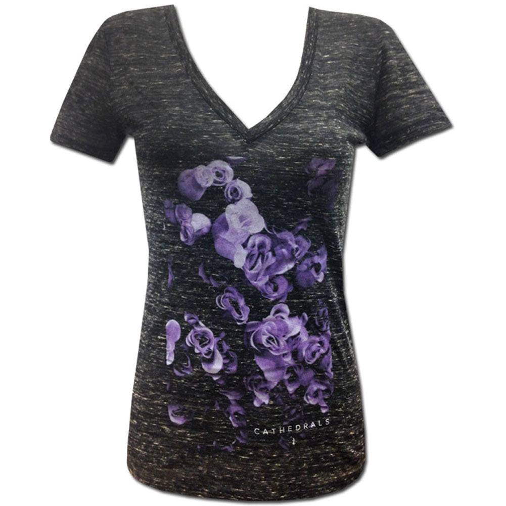 Flowers V-Neck Junior Top
