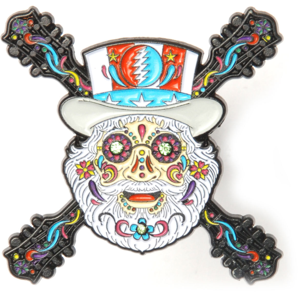 Grateful Dead Papa Jerry Pewter Pin Badge