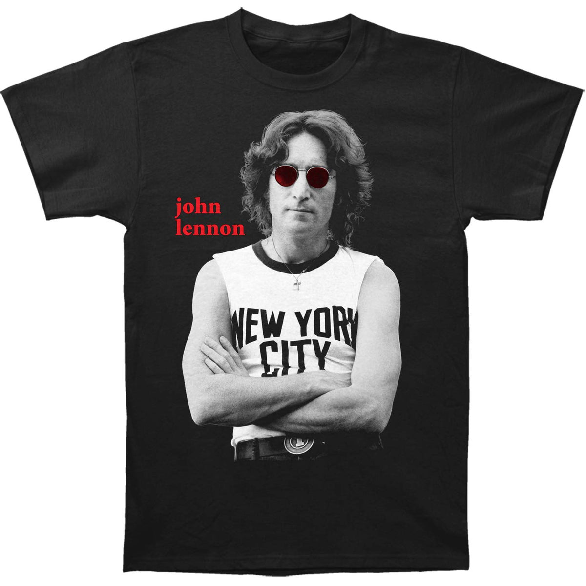 John Lennon NYC B&W Slim Fit T-shirt Front