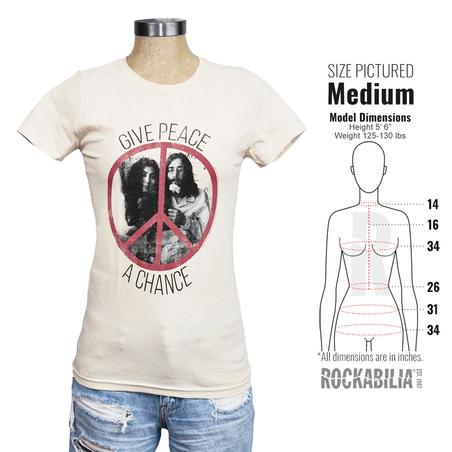 Give Peace A Chance Jrs Tee Junior Top