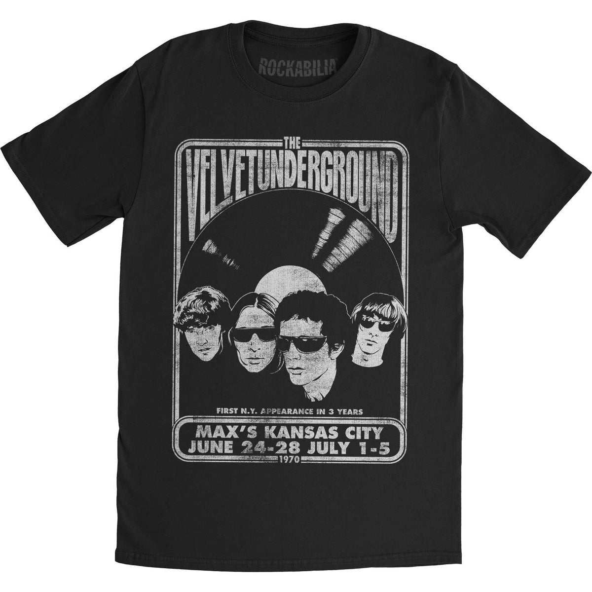Velvet Underground Velvet Vinyl Slim Fit T-shirt Front