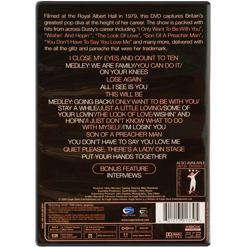 Dusty Springfield Live DVD
