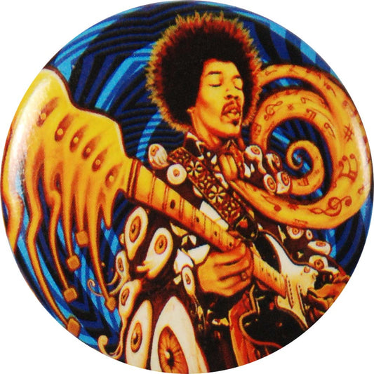 Jimi Hendrix Sweet Music Button Front