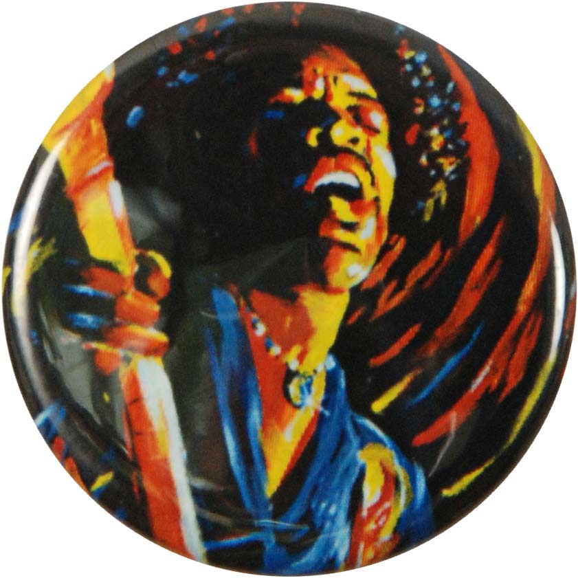 Jimi Hendrix Performs Button Front