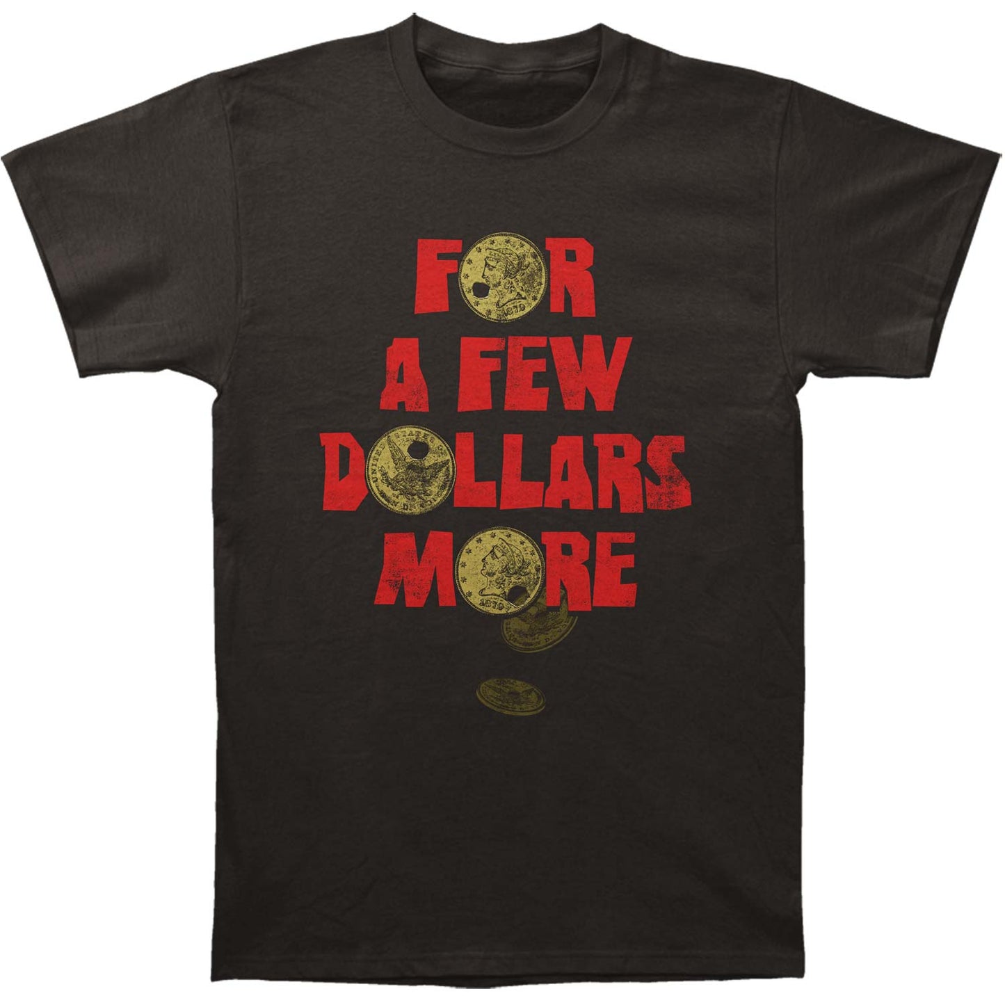 Clint Eastwood Coins Slim Fit T-shirt Front