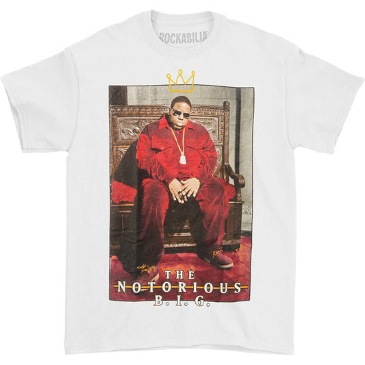 Notorious B.I.G. Biggie Crown Throne T-shirt Front
