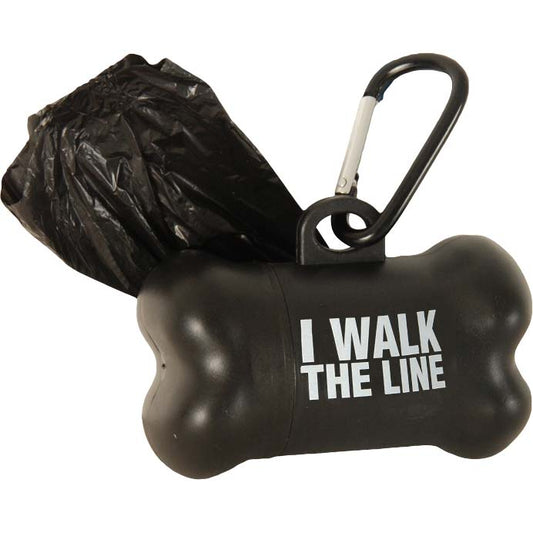 Johnny Cash I Walk The Line Dog Bag Dispenser Pet Wear Front