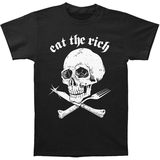 Drastic Plastic Records Eat The Rich Slim Fit T-shirt Front