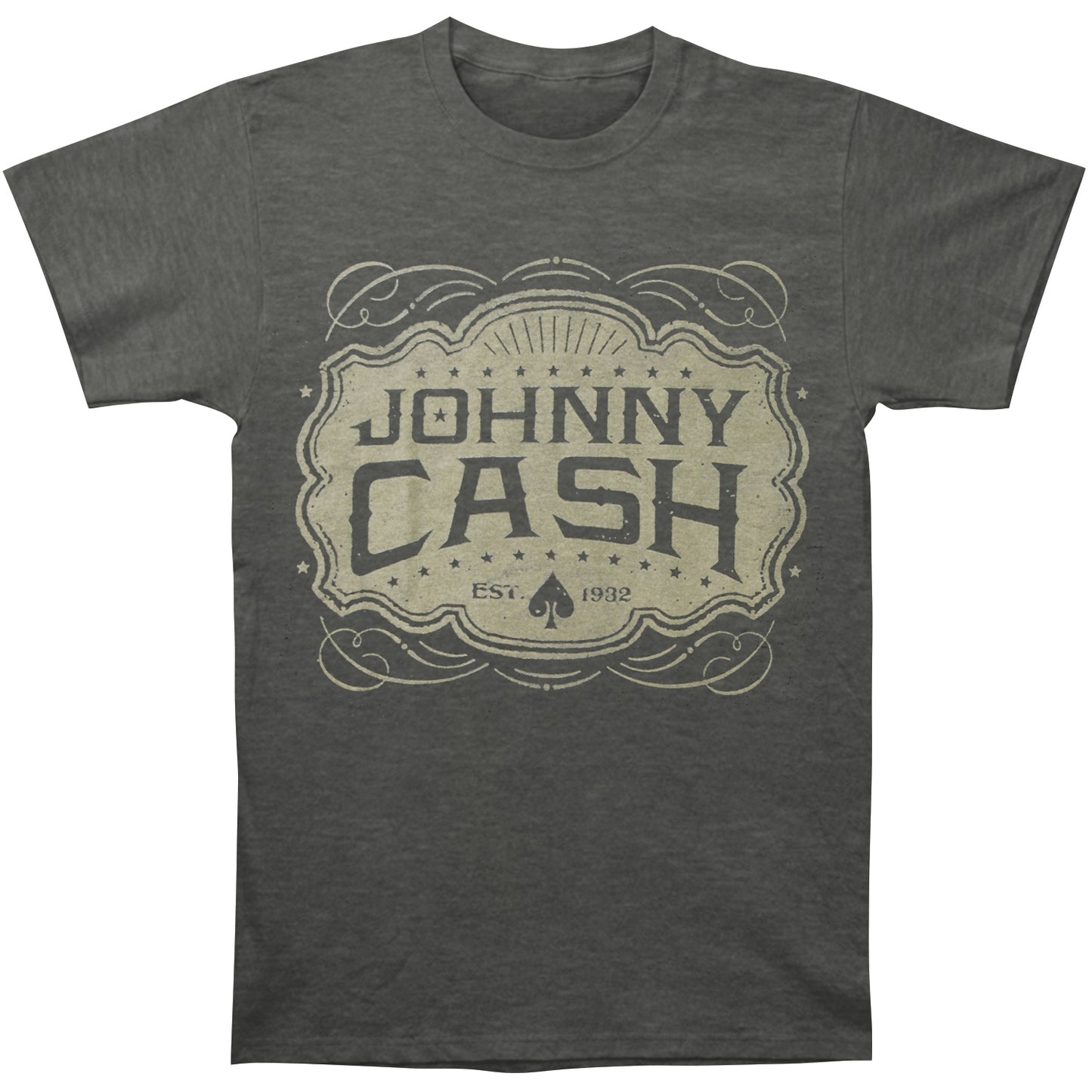 Johnny Cash JC Emblem T-shirt Front