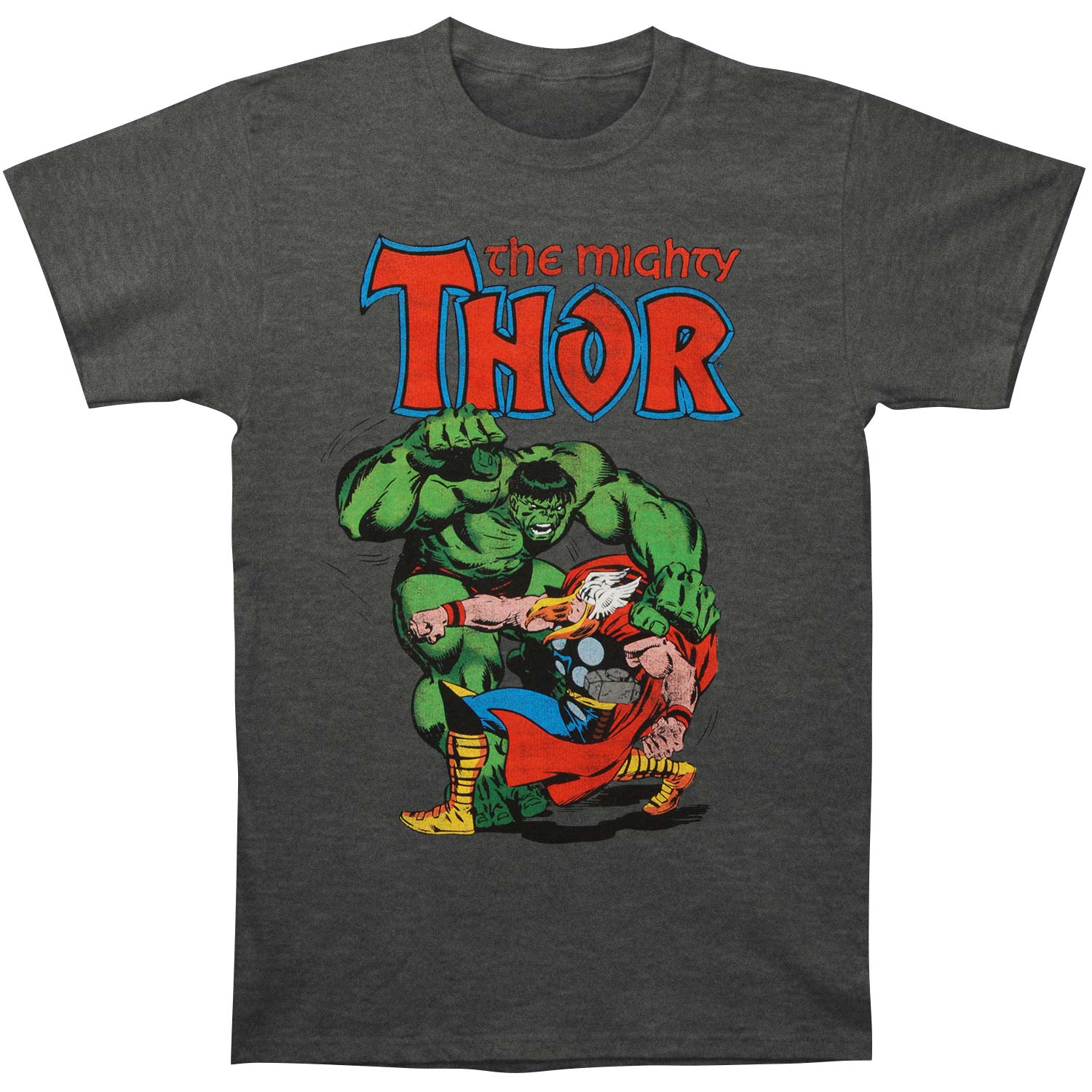 Thor (superhero) Thor Vs. Hulk Slim Fit T-shirt Front