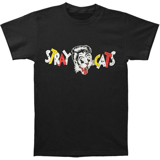 Stray Cats Chest Logo Slim Fit T-shirt Front