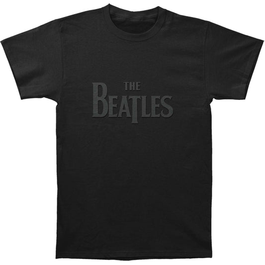 Beatles Drop T Logo With Hi-Build Application Slim Fit T-shirt Front