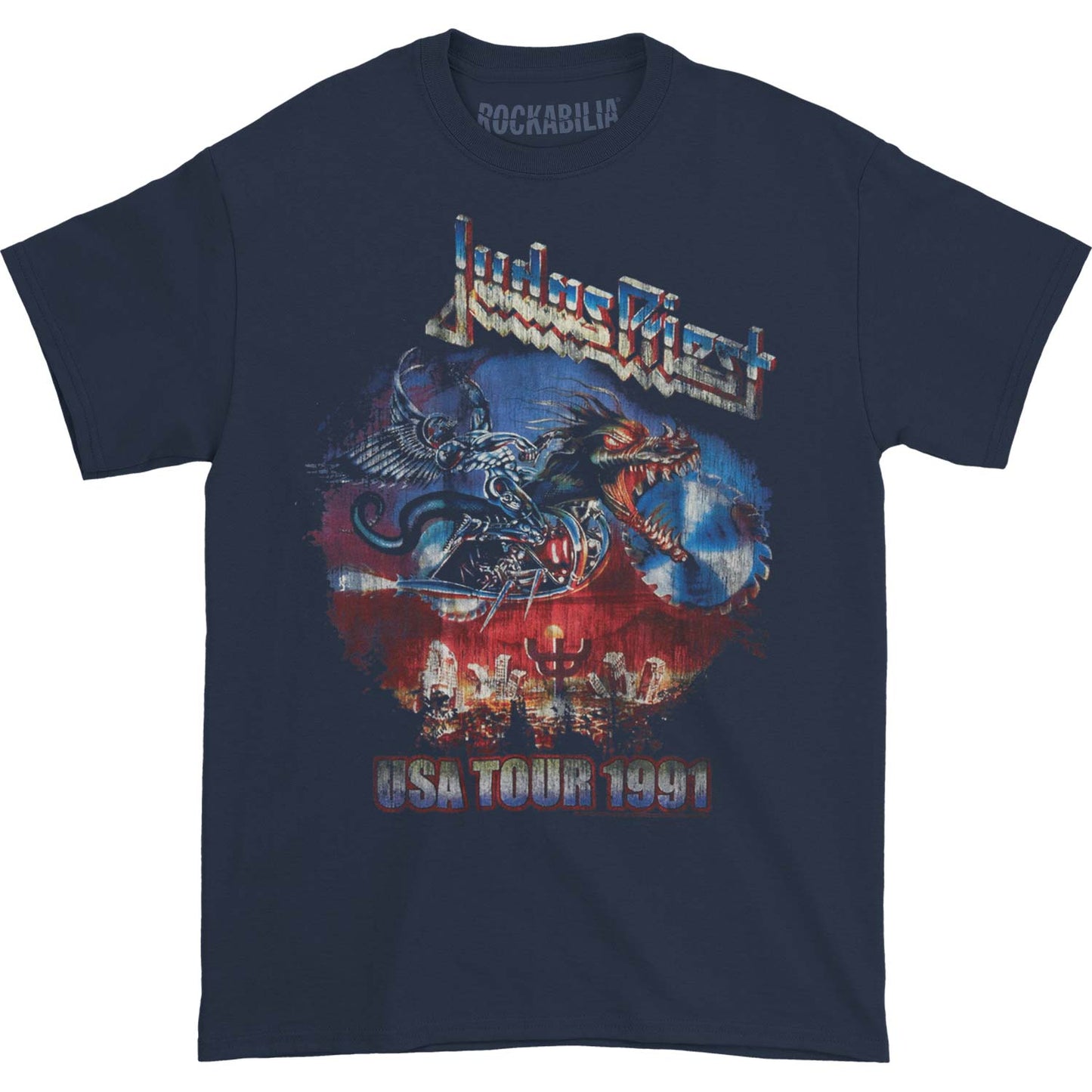Judas Priest Painkiller US Tour 91 T-shirt Front