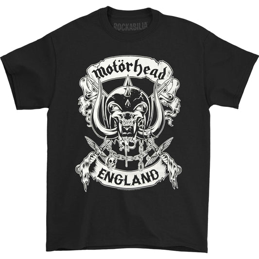 Motorhead Crossed Swords England Crest T-shirt Front