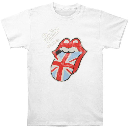 Rolling Stones Vintage British Tongue (Soft-Hand Inks) Slim Fit T-shirt Front