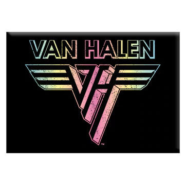Van Halen Rainbow Logo Magnet Front