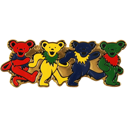 Grateful Dead 4 Bears Metal Sticker Front