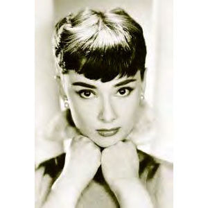 Audrey Hepburn Stare Poster Print