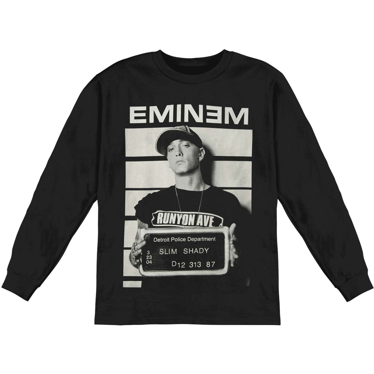 Eminem Wanted Long Sleeve Front