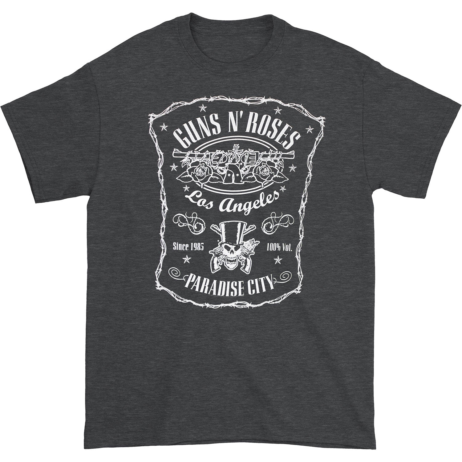 Paradise City Label Soft Heather Grey Tee (Only 1 Available) Slim Fit T-shirt