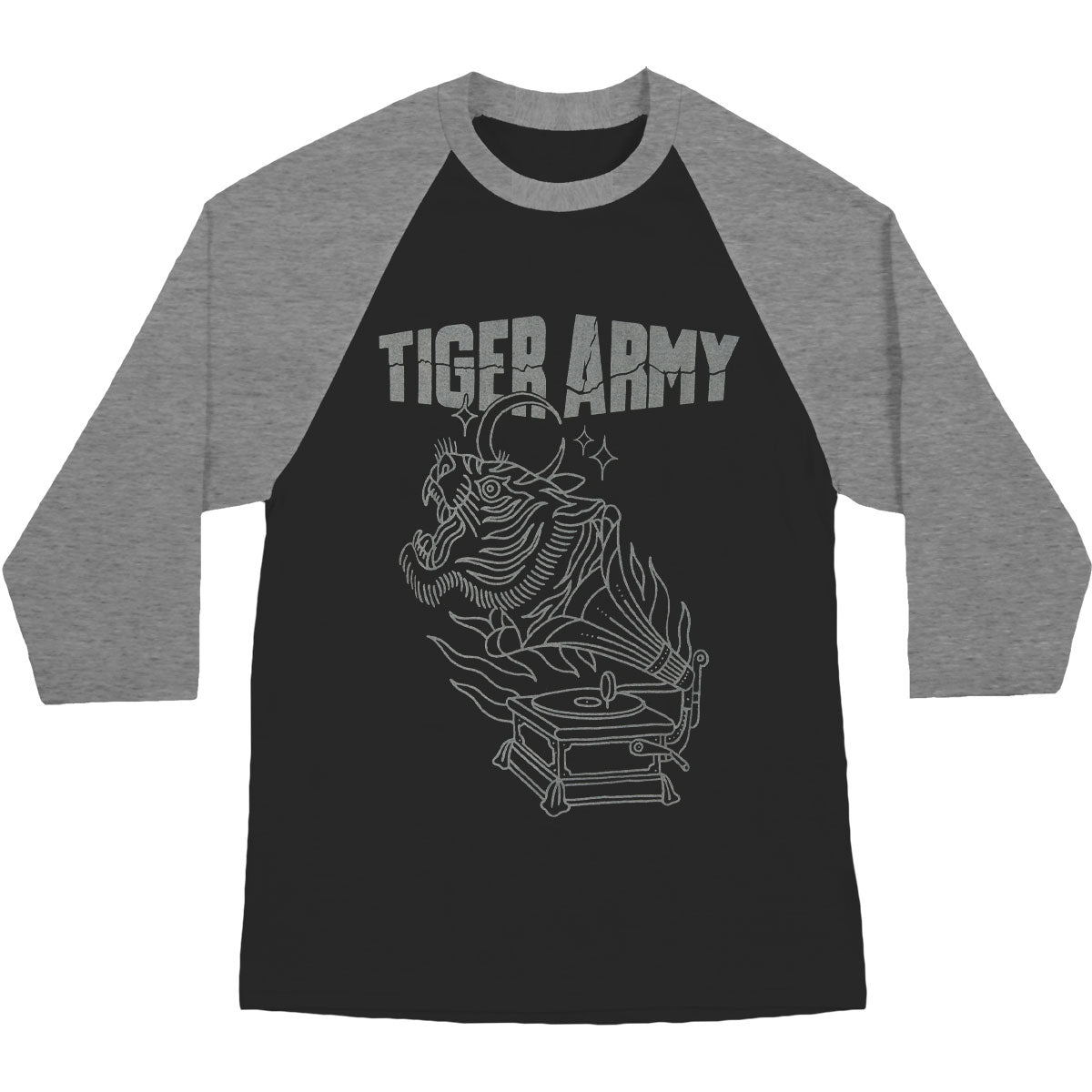 Tiger Army Gramophone Baseball Jersey Front