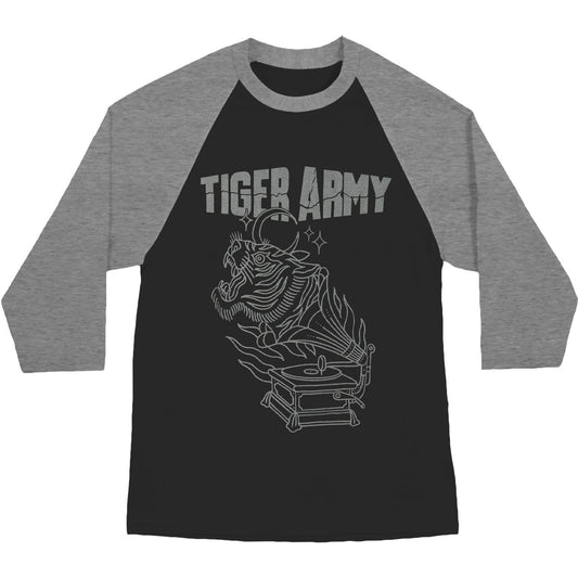 Tiger Army Gramophone Baseball Jersey Front