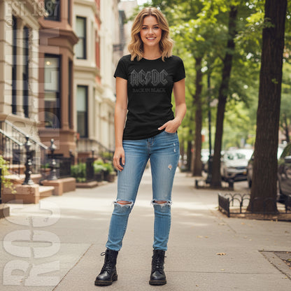 Back In Black Junior Top