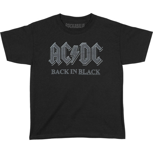 AC/DC Back In Black Childrens T-shirt Front