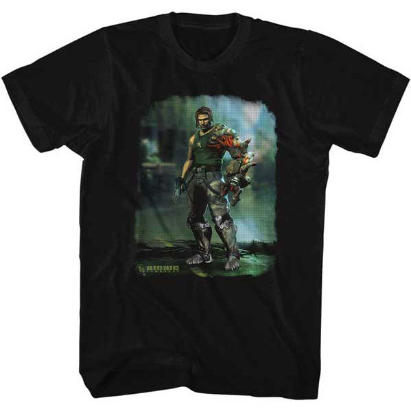 Bionic Commando Damaged Road Slim Fit T-shirt Front