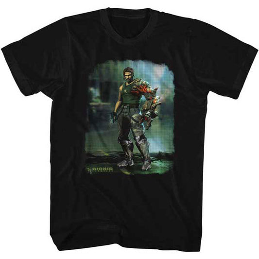 Bionic Commando Damaged Road Slim Fit T-shirt Front