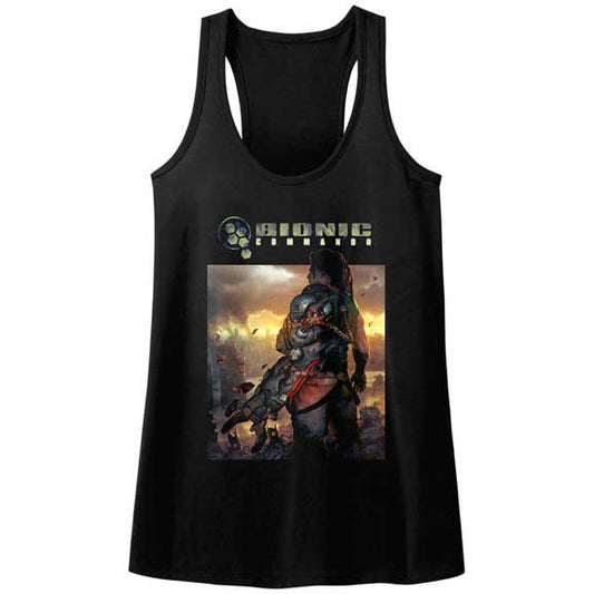 Bionic Commando The World Burn Womens Tank Front
