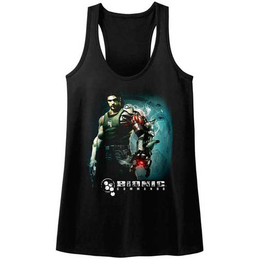Bionic Commando Steam Arm Womens Tank Front