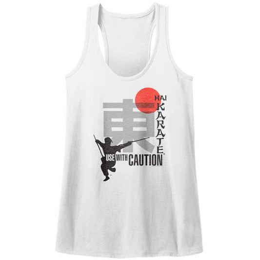 Hai Karate Caution Womens Tank Front