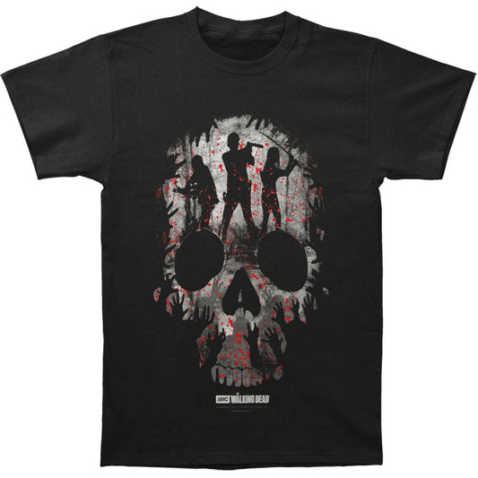 Walking Dead Heroes Skull T-shirt Front