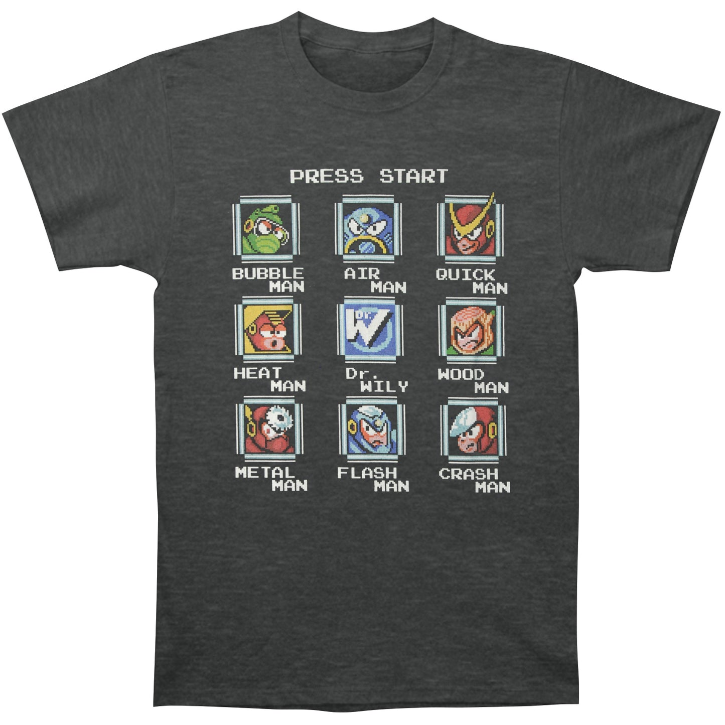 Mega Man Stage Select T-shirt Front