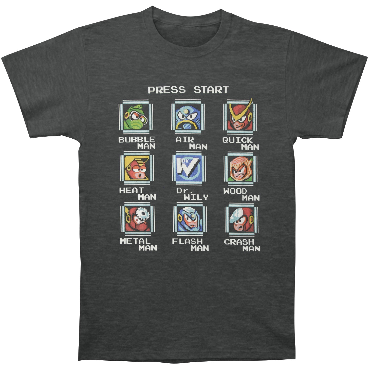 Mega Man Stage Select T-shirt Front