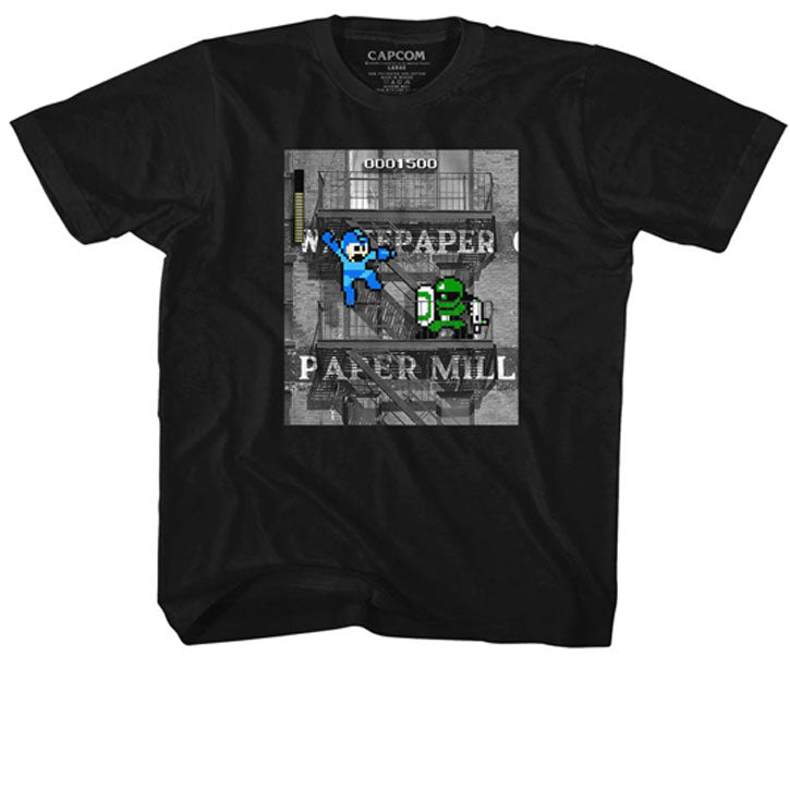 Mega Man IRL Man Childrens T-shirt Front
