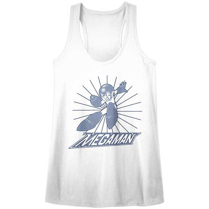 Mega Man Say Hello Womens Tank Front