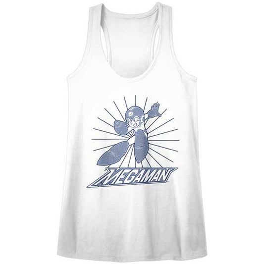 Mega Man Say Hello Womens Tank Front