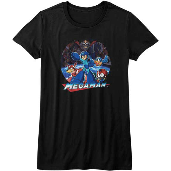Mega Man Collage Junior Top Front