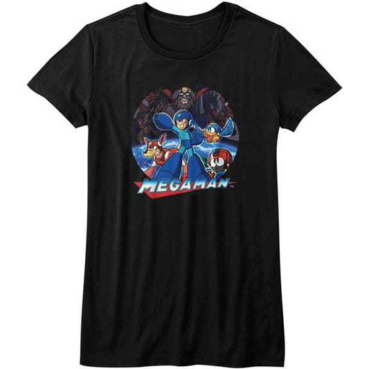 Mega Man Collage Junior Top Front