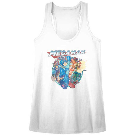 Mega Man Mega Friends Womens Tank Front