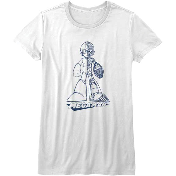 Mega Man Blueprint Junior Top Front
