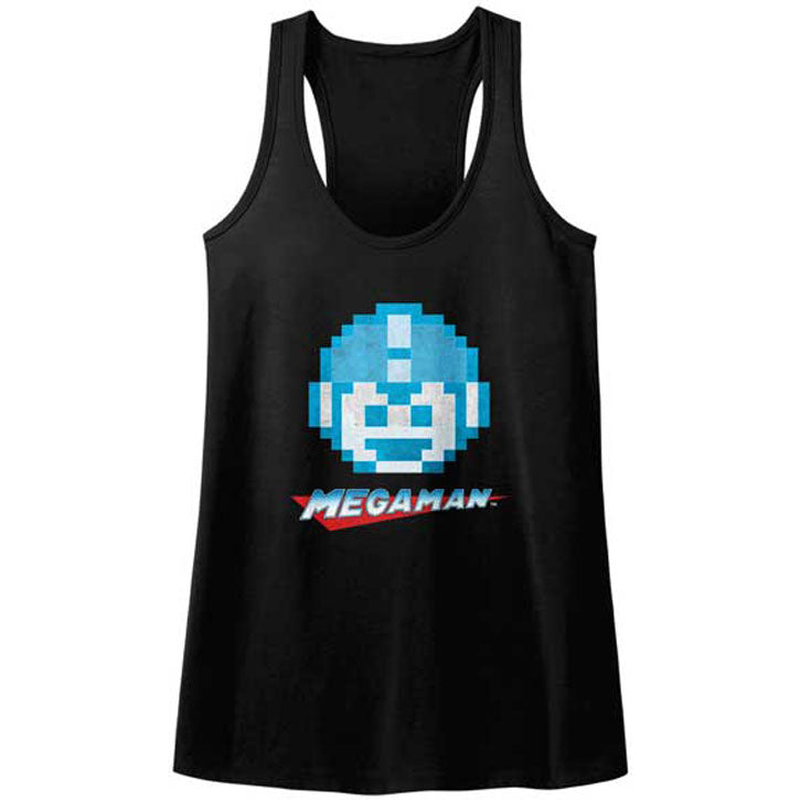 Mega Man Mega Face Womens Tank Front