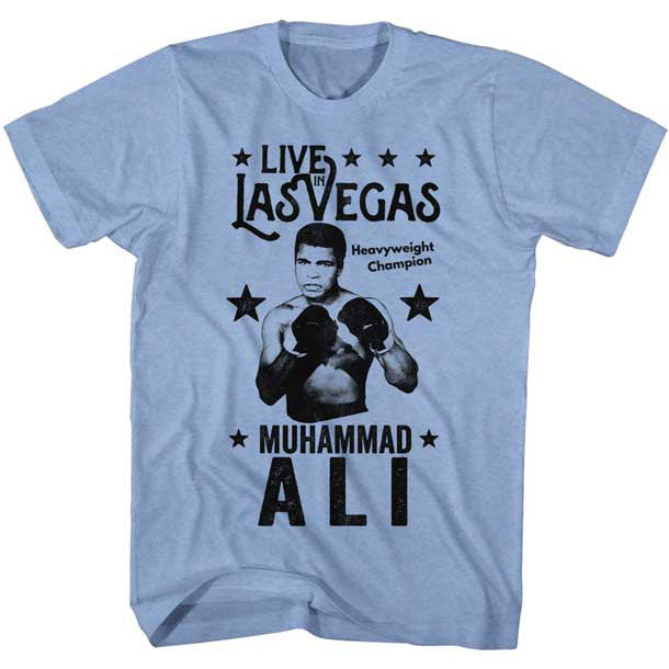 Muhammad Ali Live In Vegas Slim Fit T-shirt Front