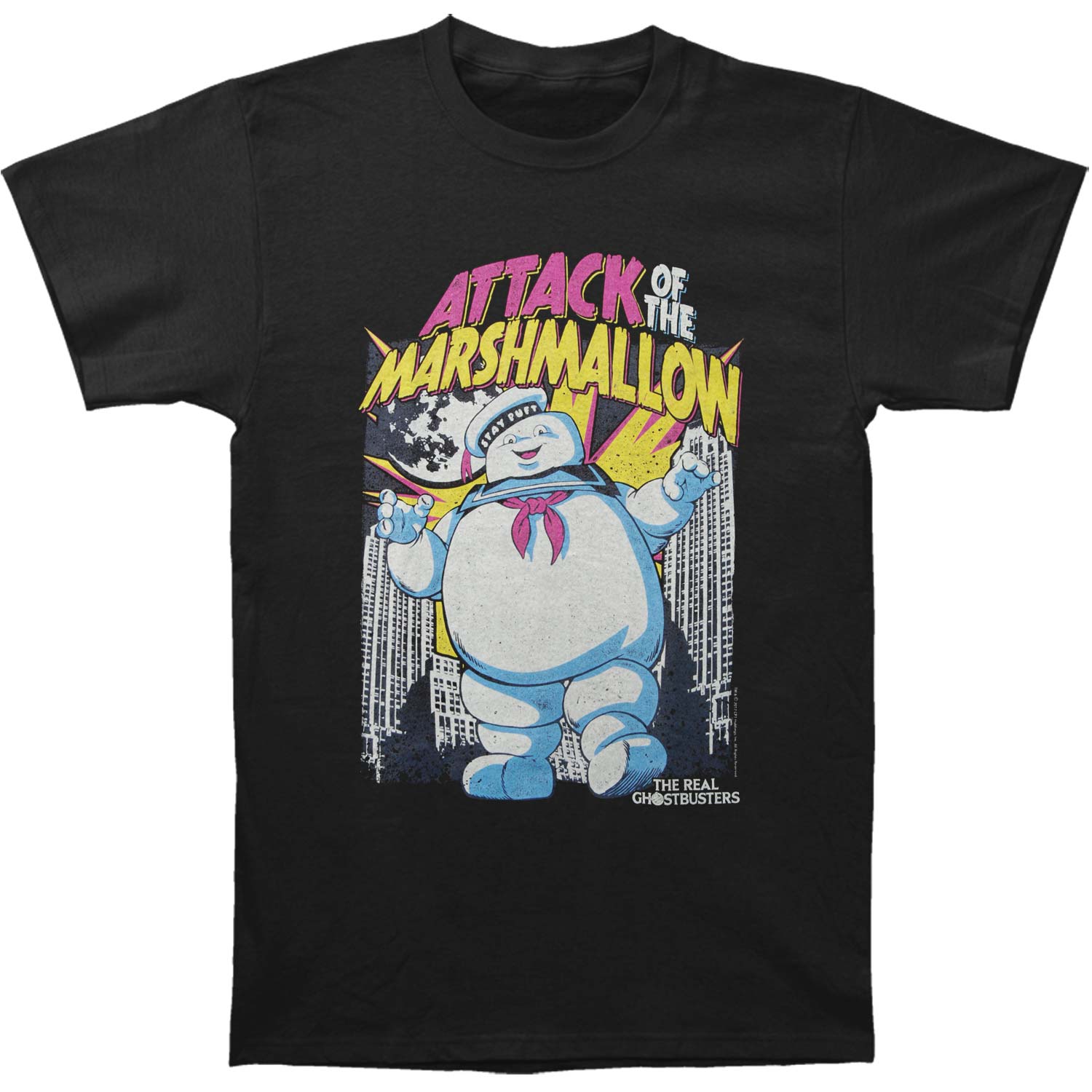 Ghostbusters Marshmallow Attacks T-shirt Front