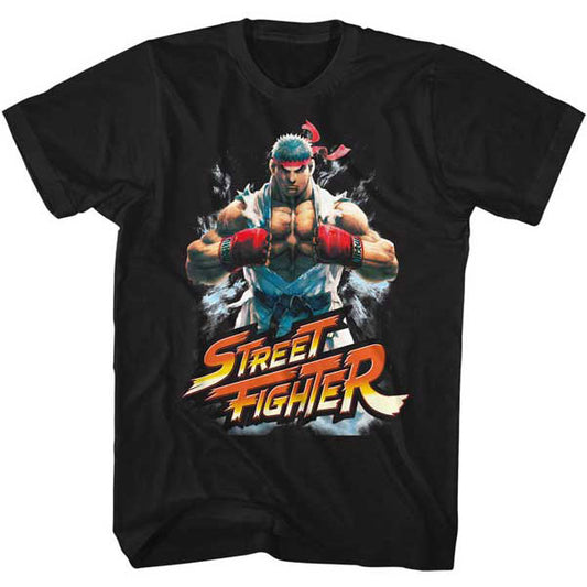 Street Fighter Fist Bump Slim Fit T-shirt Front
