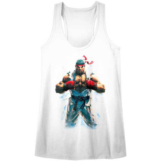 Street Fighter Fist Bump Womens Tank Front